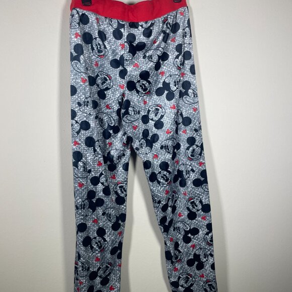 Disney Women's Mickey Cozy Red Black PJ Pants Large Super Soft! - Picture 5 of 5